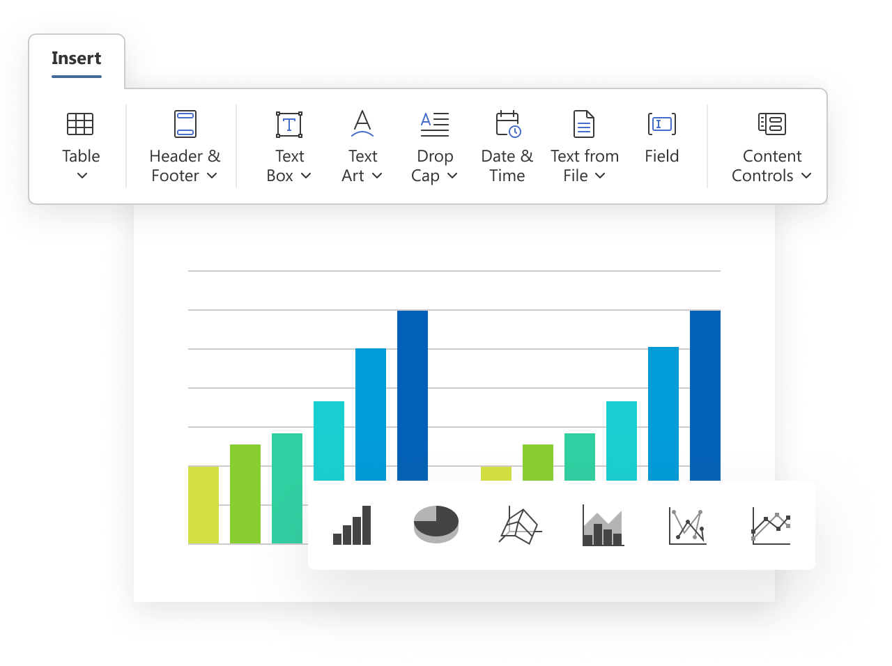 ONLYOFFICE sáng tạo tài liệu với biểu đồ autoshape Smart Art